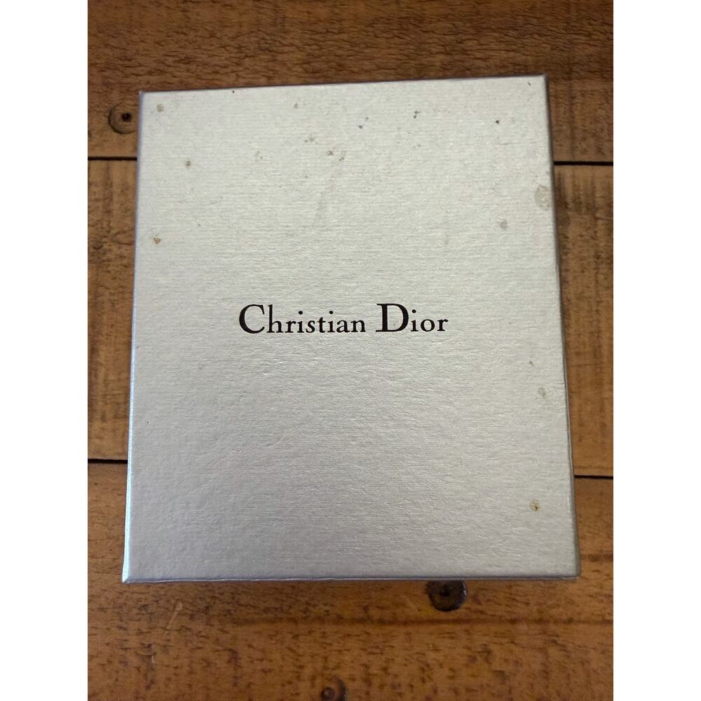 Christian Dior D Logo Necklace 19 Inch Silver Initial Pendant Chain Box Gift - Picture 10 of 11